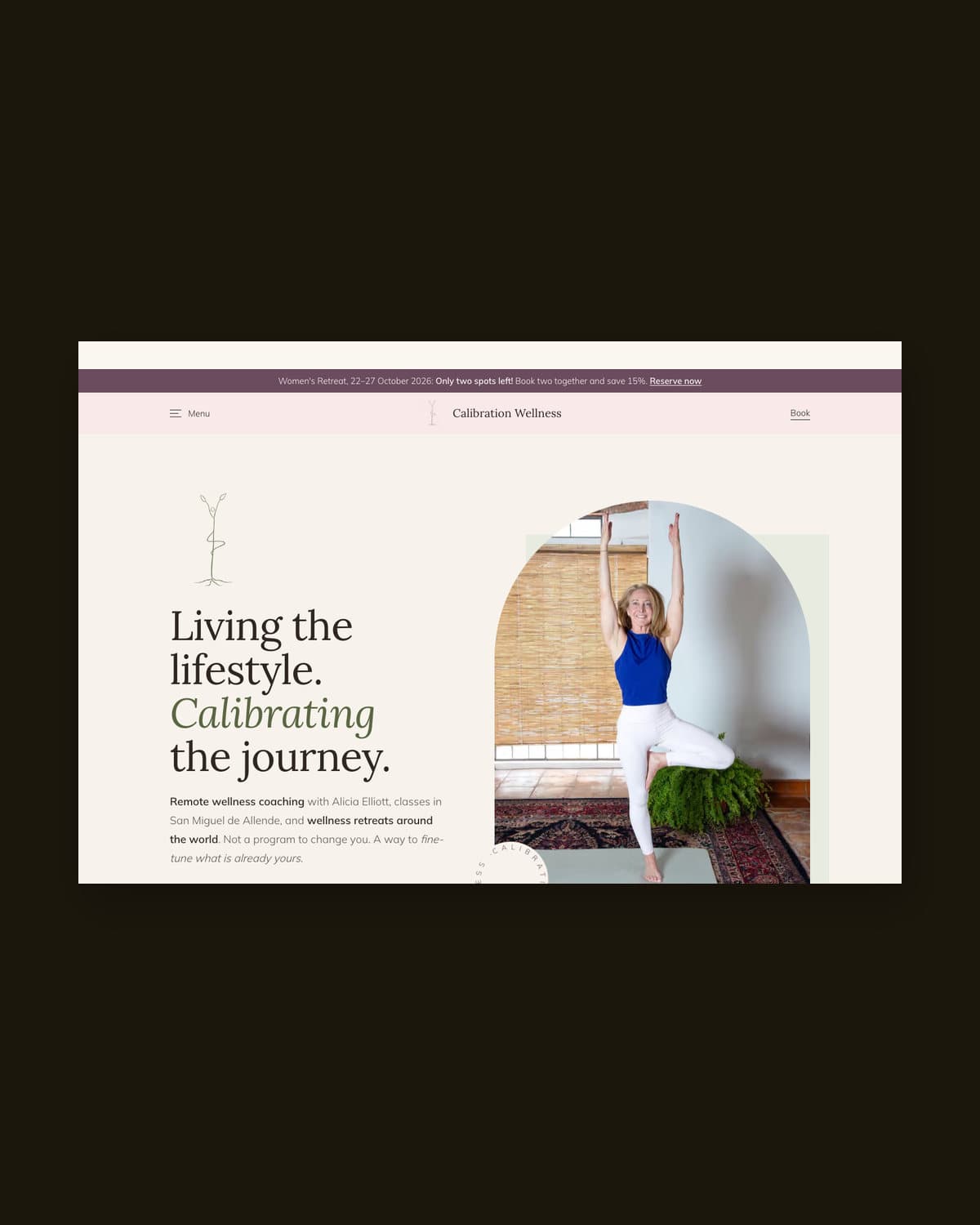 Calibration Wellness: Website
